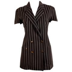 1980's JEAN PAUL GAULTIER Junior navy pinstriped jacket 4