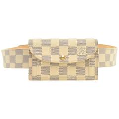 Louis Vuitton San Tulle Solo Azur Damier Canvas Waist Pochette + Belt Size 80/32