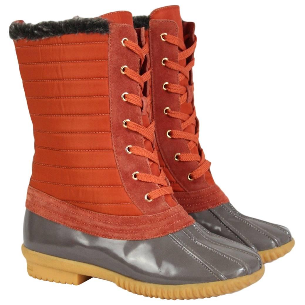 2000s Marc Jacobs Orange Duck Boots Shoes