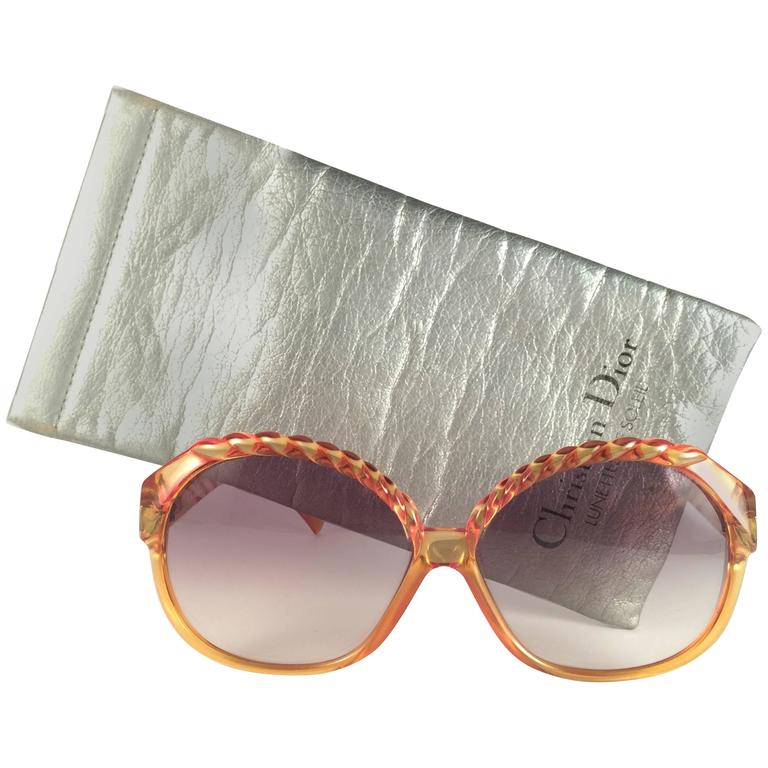 New Vintage Christian Dior 2063 30 Amber Braid Optyl  display picture 2