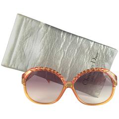 New Vintage Christian Dior 2063 30 Amber Braid Optyl Sunglasses Germany