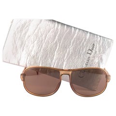 New Vintage Christian Dior Monsieur 2077 J Translucent Amber Optyl Sunglasses