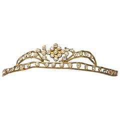 20s Brass and Crystal Embellished Headband