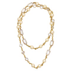 Chanel Pearl and Crystal Necklace 