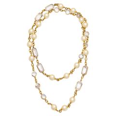Chanel Pearl and Crystal Necklace 2