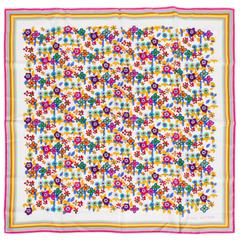 Louis Vuitton Silk Floral Scarf with Box 2