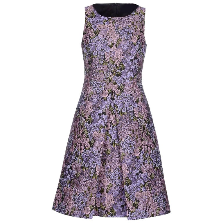 metallic jacquard dress michael kors Metallic Clip Jacquard Tie-Neck Dress in BLACK - Sale