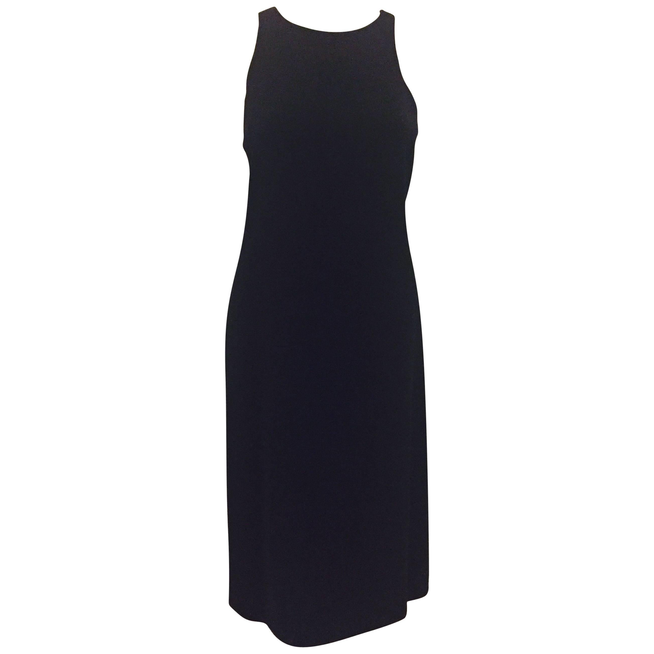 Attractive Armani Black Sleeveless A-Line Timeless Dress  For Sale