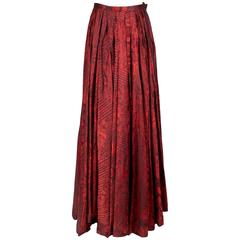 Jean Paul Gaultier Printed Ballgown Skirt circa 1990s 12