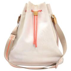 Louis Vuitton LV Cup 2003 White Damier Geant Shoulder Bucket Bag