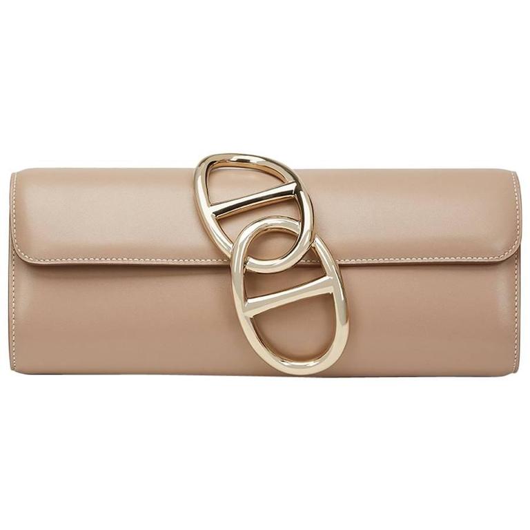 Hermes Egee Clutch Tadelakt For Sale at 1stDibs