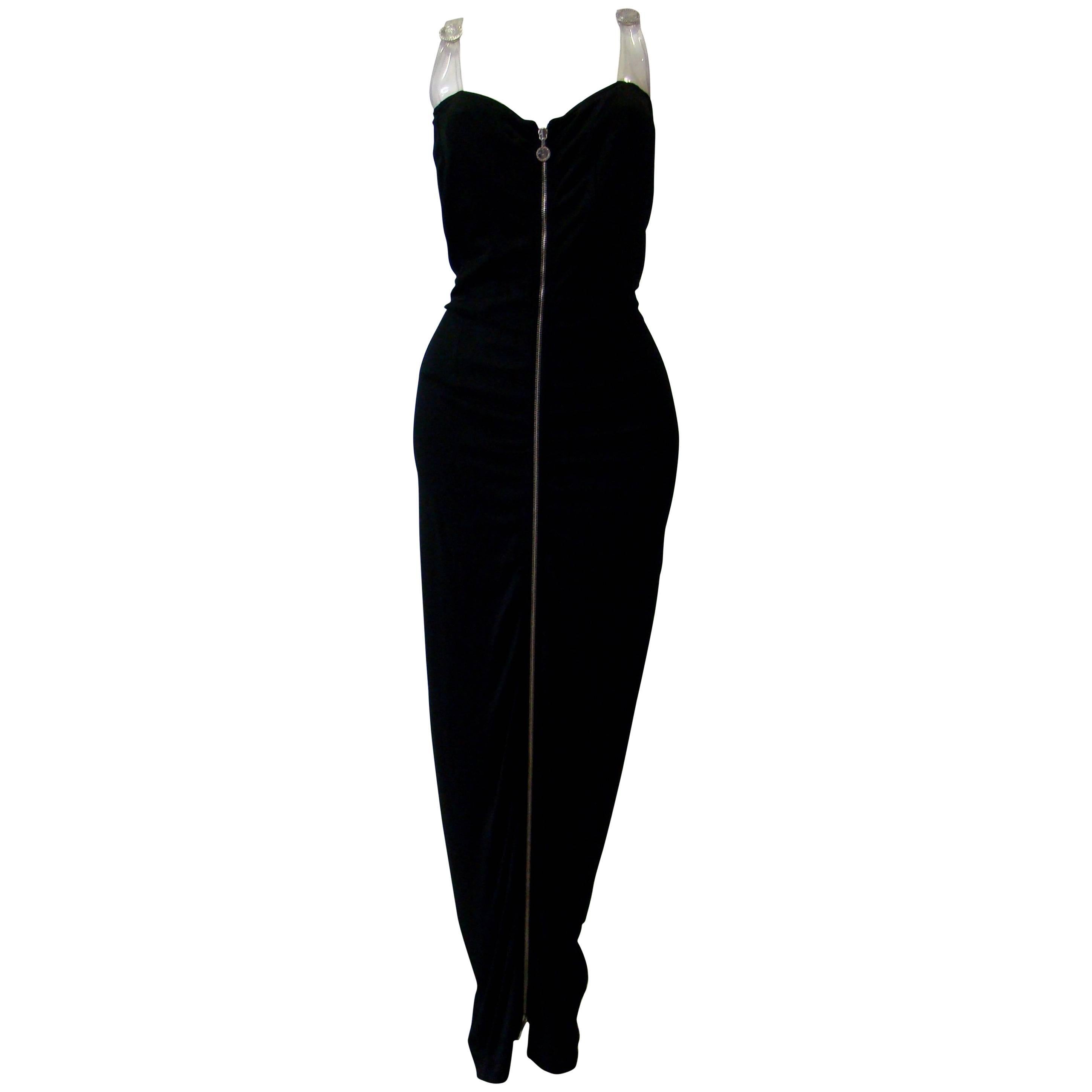 Gianni Versace Versatile Bodycon Stretch Ruched Evening Dress For Sale
