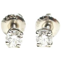 Tiffany & Co Diamond Platinum Earrings