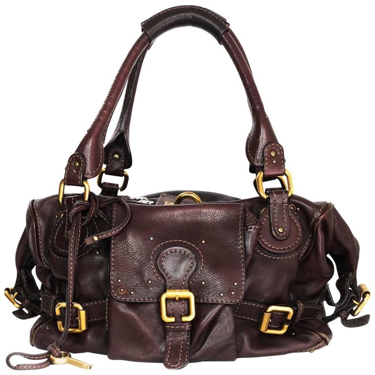 Chloe Brown Leather Large Paddington Bag For Sale at 1stDibs | large ...