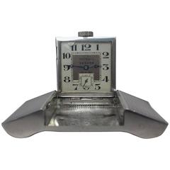 Exceptionnal Rare Hermes Tavannes Gürtelschnalle Uhr Sterling Silber Golf 1930s