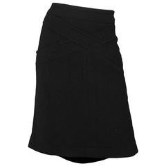Chanel Black Boucle Skirt sz FR48