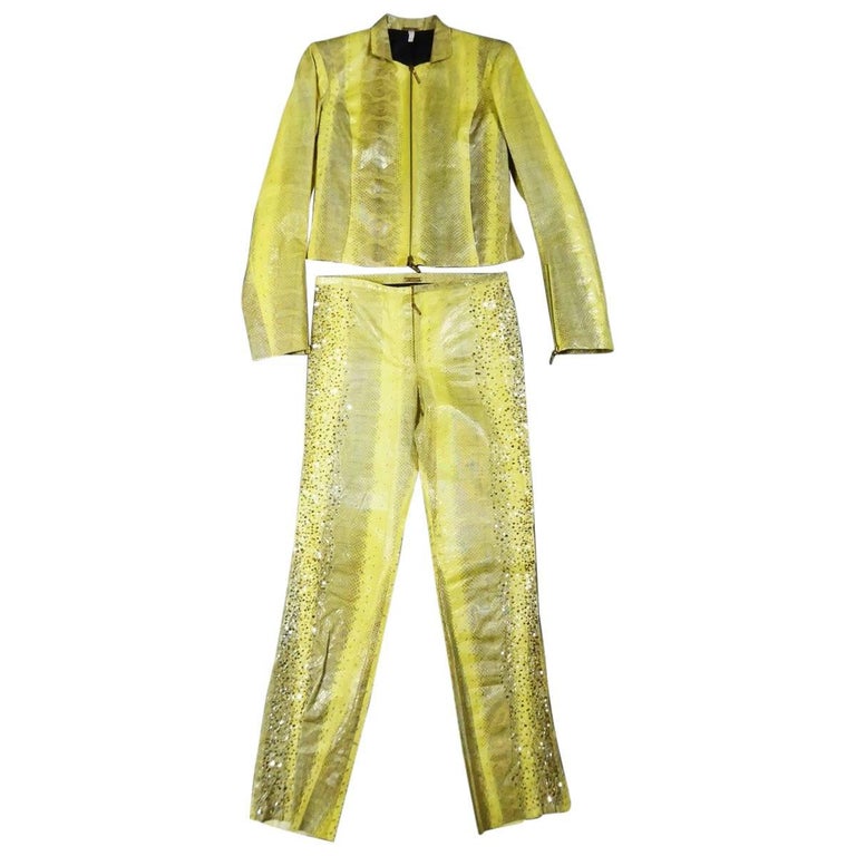 Roberto Cavalli Python Suit at 1stDibs | suit in python