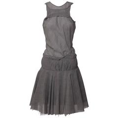Junya Watanabe Comme des Garçons Sculpted Cutout Plaid Skater Skirt Dress 3