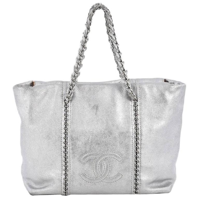 Chanel Luxe Ligne ZIp Top Tote Calfskin Large at 1stDibs
