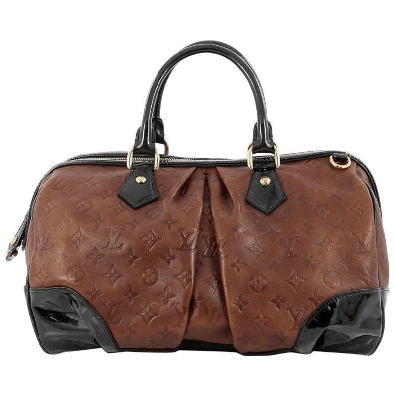 Louis Vuitton Stephen Handbag Monogram Embossed Leather