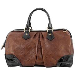 Used Louis Vuitton Stephen Handbag Monogram Embossed Leather