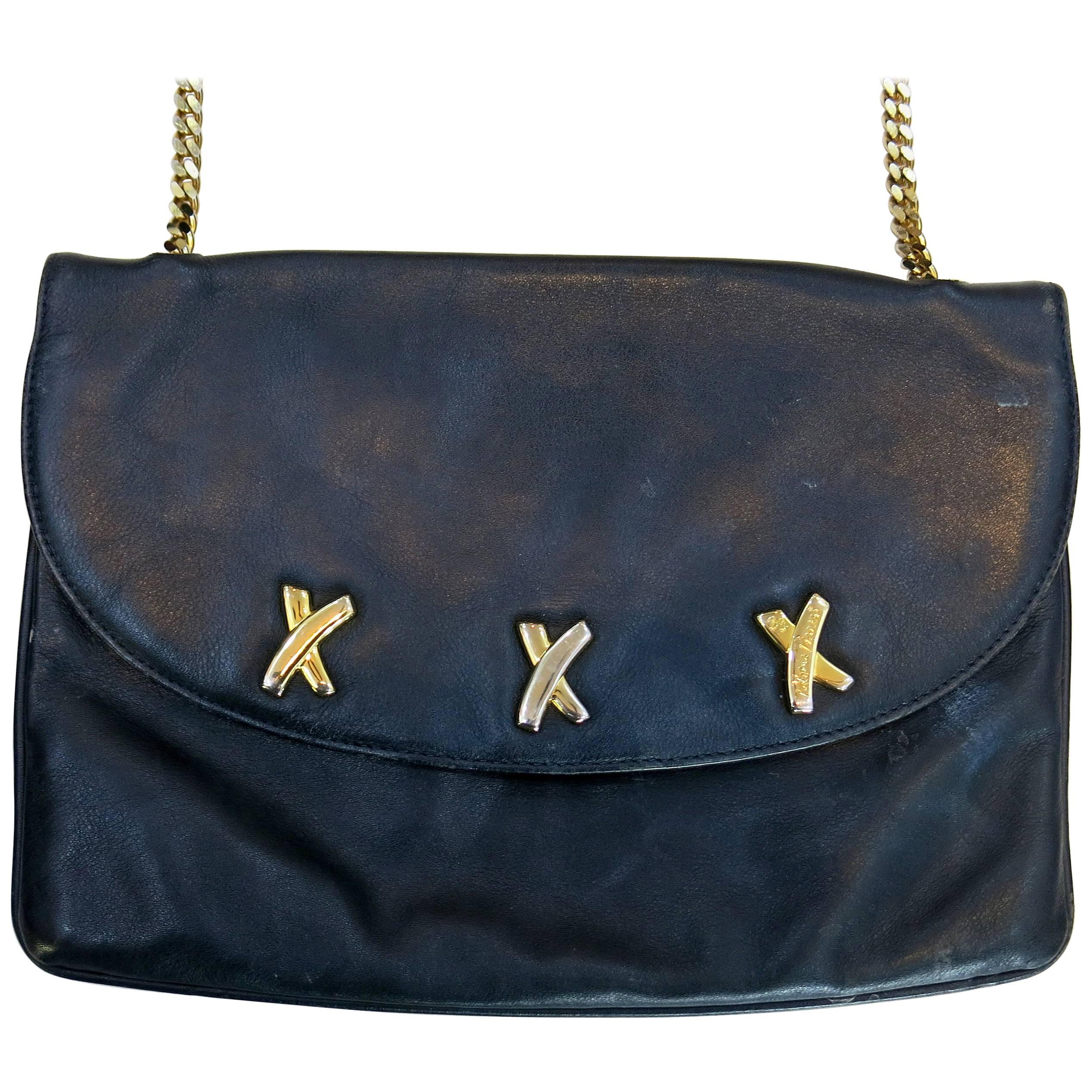 1990s Paloma Picasso 3 X's Shoulder Bag For Sale