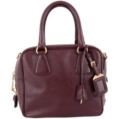 Prada Convertible Bauletto Bag Saffiano Leather Small 5