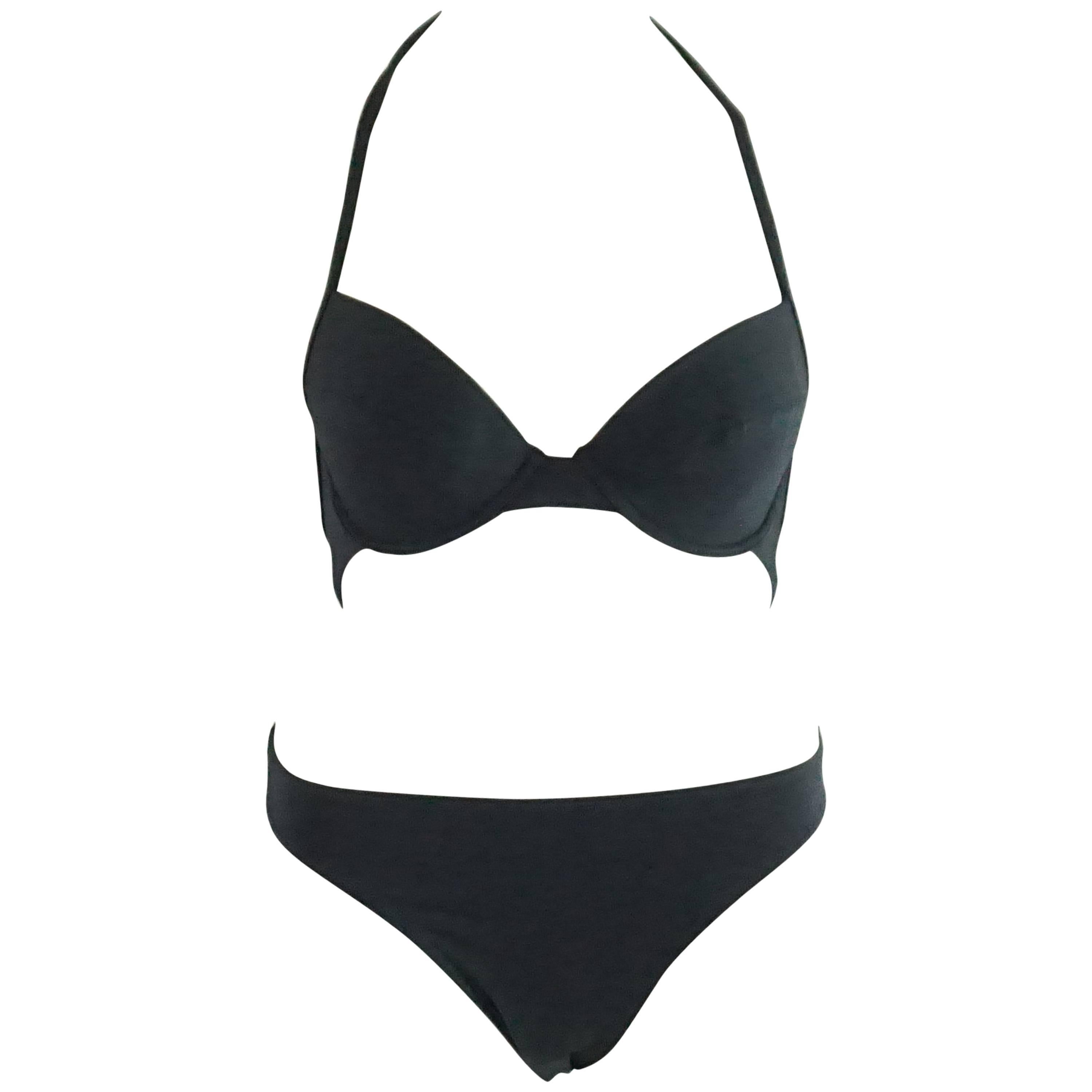 Christian Dior Black Bikini 40 NWT at 1stDibs dior bikini, black