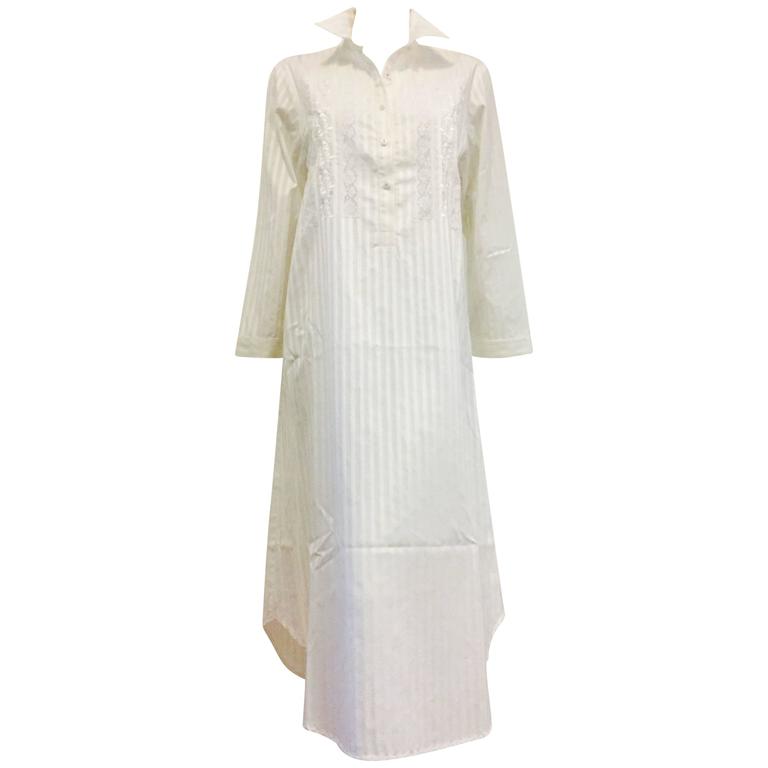 white cotton coverup