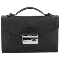 Prada Convertible Sound Bag Vernice Saffiano Leather Mini 2