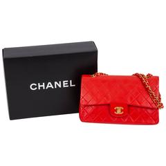 Chanel Coral Quilted Double Flap 10" Bag