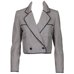 Nina Ricci Vintage Wool Houndstooth Jacket