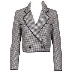 Nina Ricci Vintage Wool Houndstooth Jacket 4