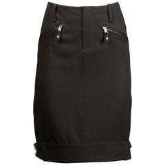 Jean Paul Gaultier Vintage Black Buckle Skirt