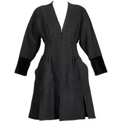 Christian Lacroix Vintage Black Avant Garde Coat 3