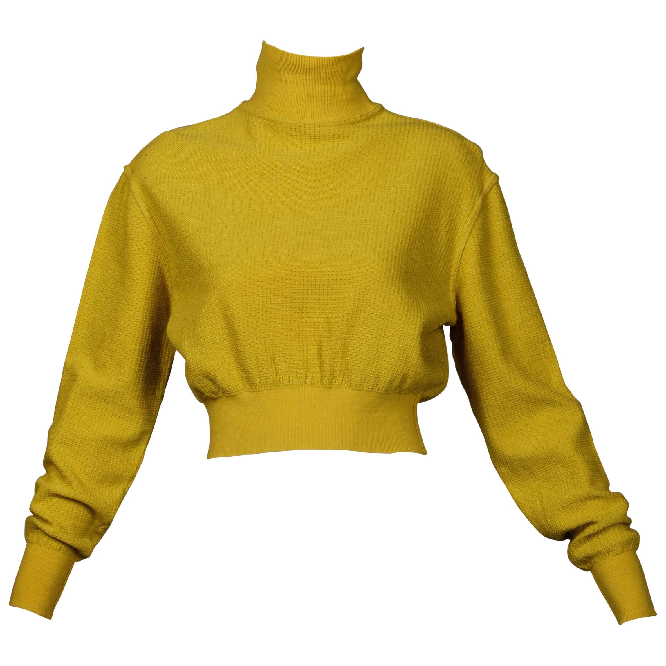 Alaia Vintage Chartreuse Sweater