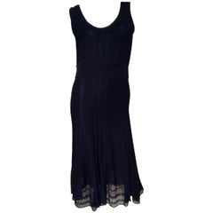 Chanel Blue Knit Sleeveless Dress - Timeless Chanel Blue Knit Sleeveless Dress - Timeless