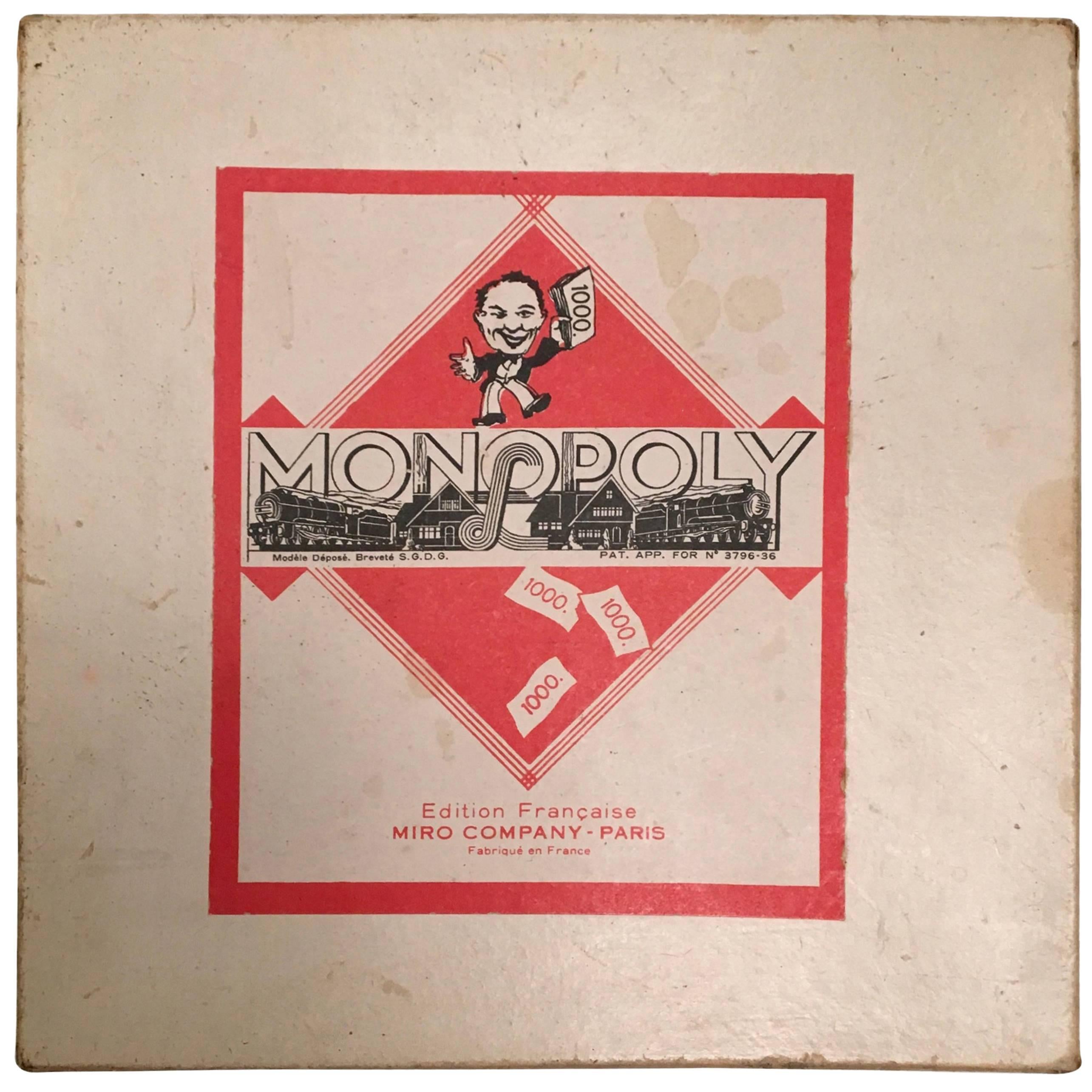 Vintage Monopoly Game - 1957 - French Edition - Rare For Sale