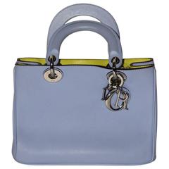 Christian Dior Small Diorissimo Bag Bicolore Soft Calfskin Leather