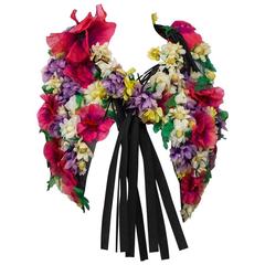 1970s Adolfo 3D Floral Vest 3