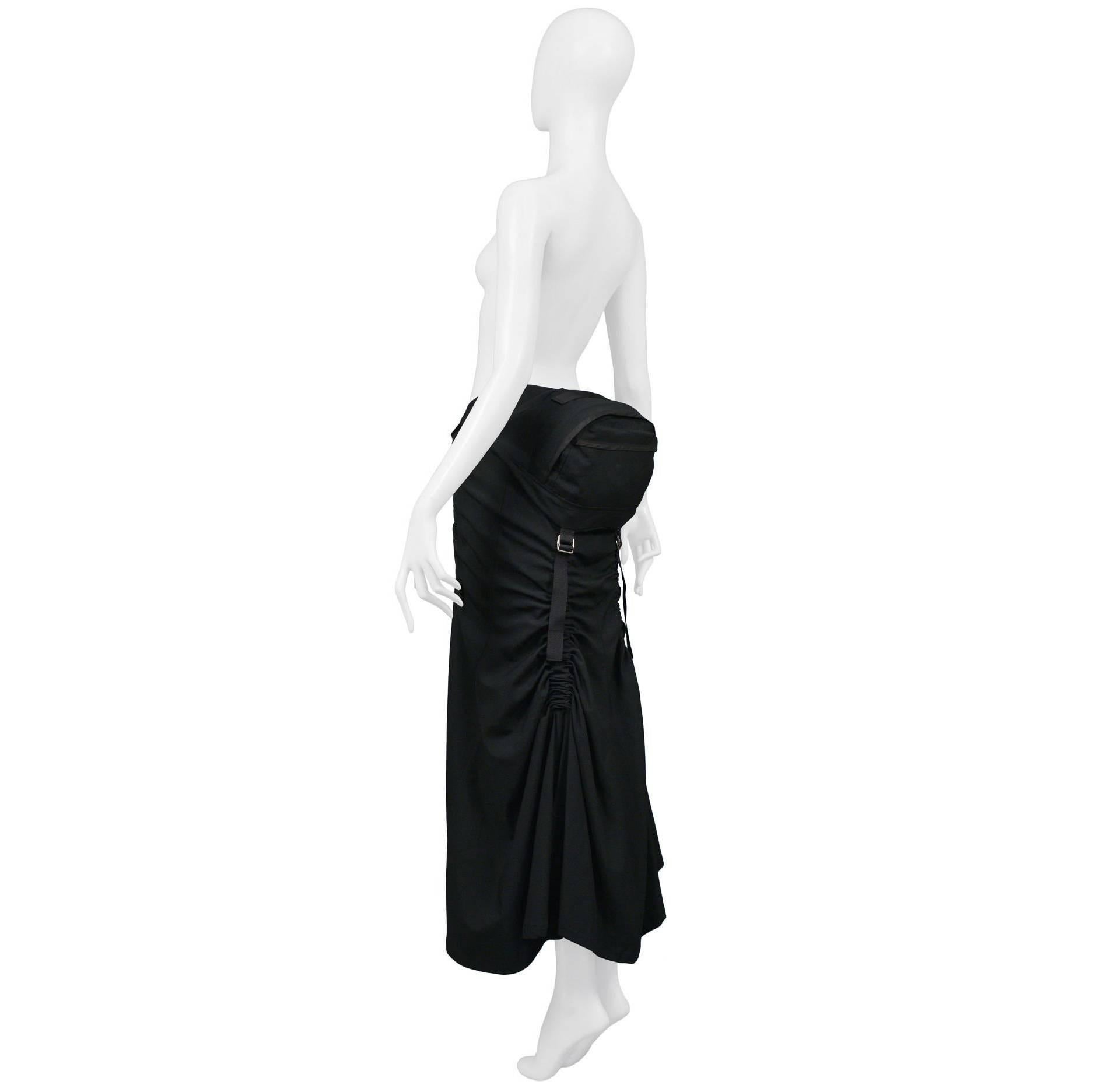 Junya Watanabe Black Parachute Skirt 2003 For Sale