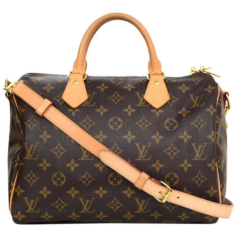 Louis Vuitton Monogram Speedy 30 Bandouliere Crossbody Bag For Sale at 1stdibs