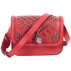 Alexander McQueen Padlock Crossbody Bag Studded Leather 12