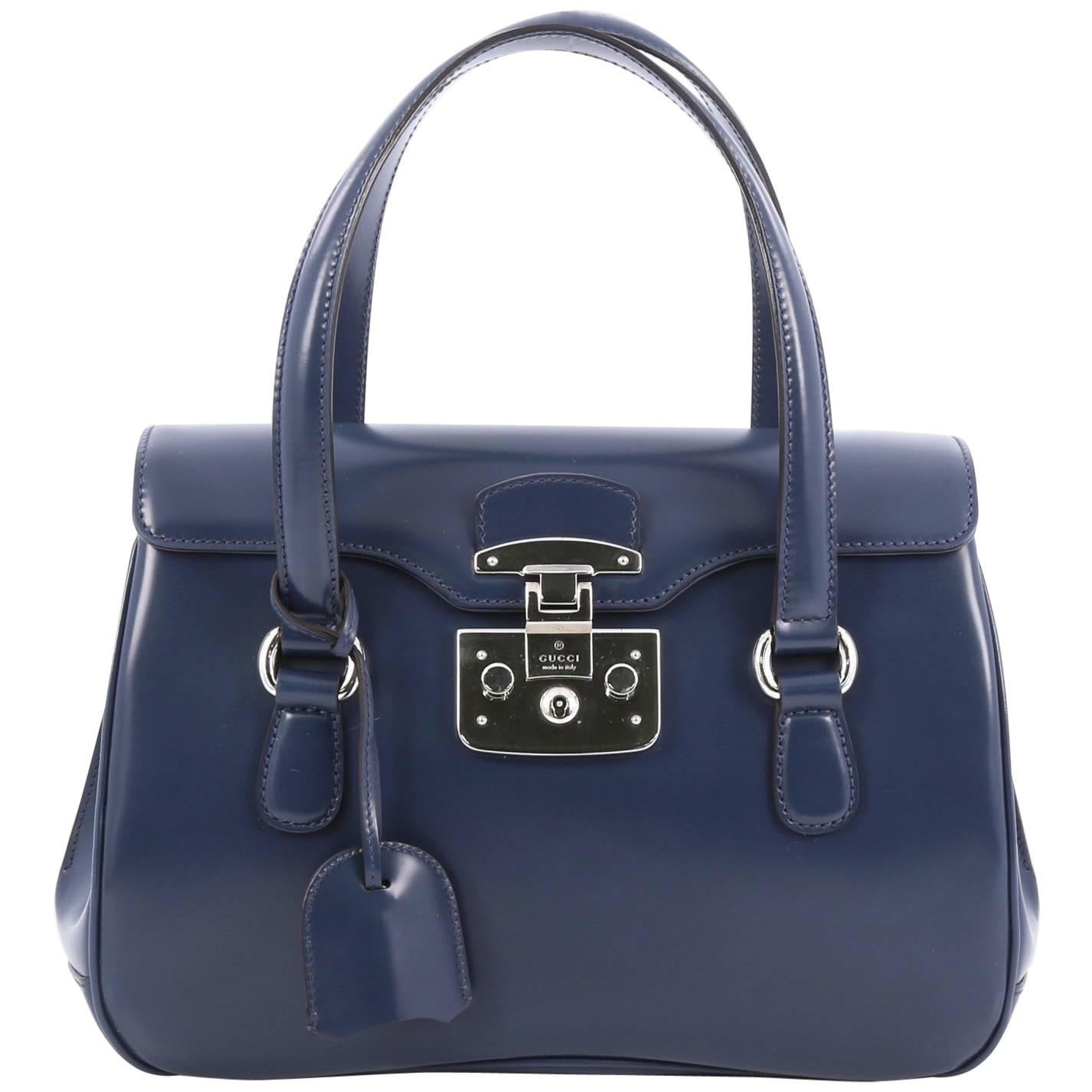 Gucci Lady Lock Satchel Leather Small