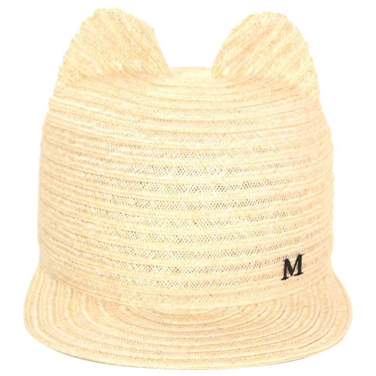 Maison Michel NEW Natural Straw Jamie Hat sz M rt. $655 For Sale at 1stDibs