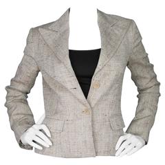 Dolce & Gabbana Nude Linen Jacket sz IT40 7