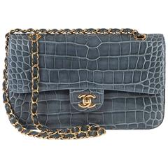 SO SO RARE Pristine Chanel Alligator Medium Double-flap 'Sac Timeless' With GHW