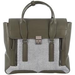 3.1 Phillip Lim Pashli Satchel Lizard Embossed and Leather Large 3.1 Phillip Lim Pashli Satchel Lizard Embossed and Leather Large