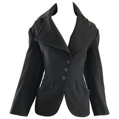 Rare Vintage Alaia 1980s Musuem Held Avant Garde Wasp Waist 80s Fitted Jacket 4