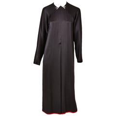 Vintage Geoffrey Beene Silk Charmeuse Evening Midi Dress